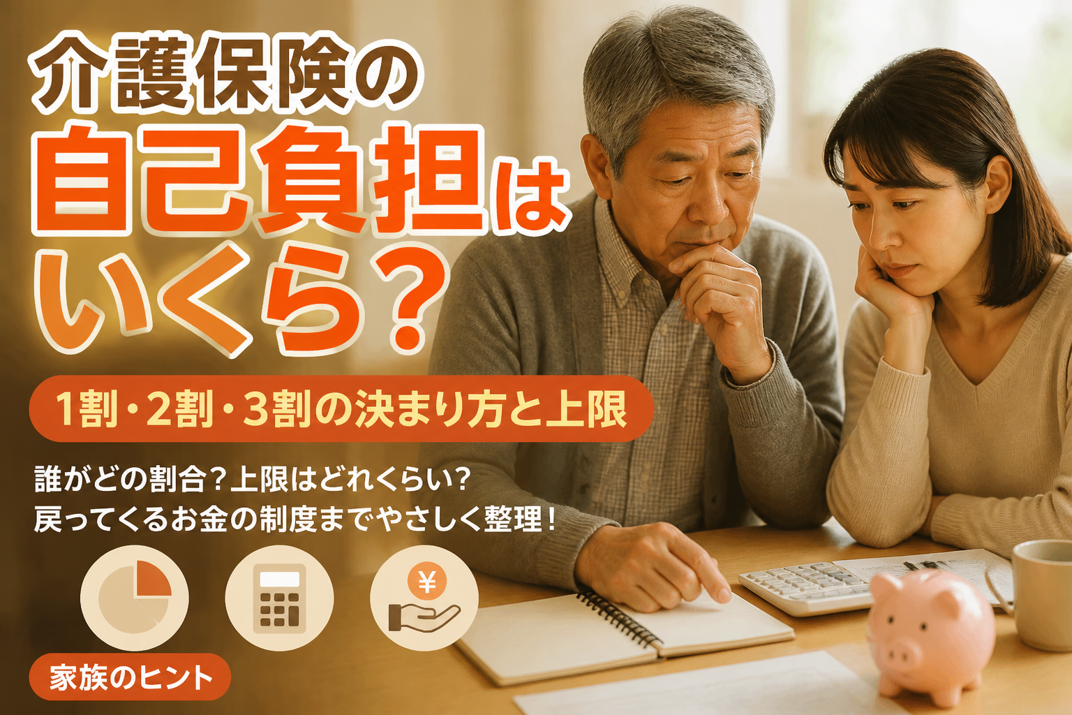 介護保険の自己負担はいくら？1割・2割・3割の決まり方と上限